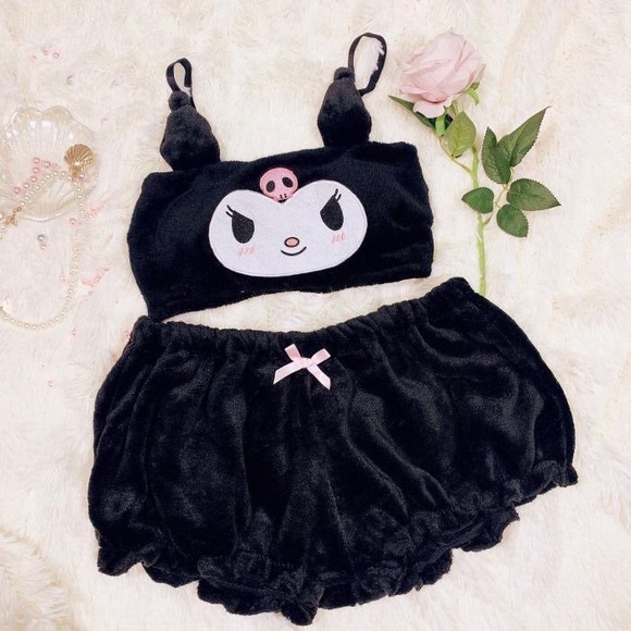 KUROMI LINGERIE PLUSH EAR SET - Picture 1 of 5